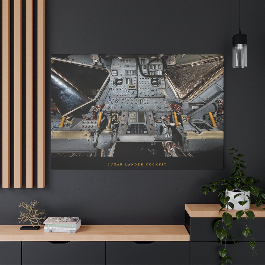 Lunar Lander Cockpit– Aviation Canvas Wall Art | Pilot & Airport Artwork