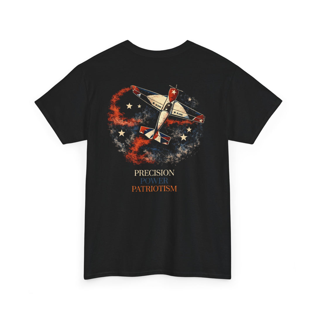 Patriotic Airshow Aviation Graphic T-Shirt – Precision Power Patriotism