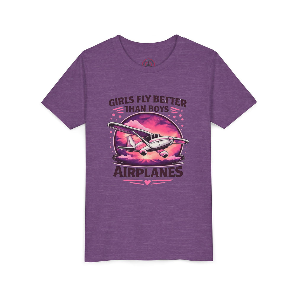 Girls Fly Better Than Boys Youth T-Shirt