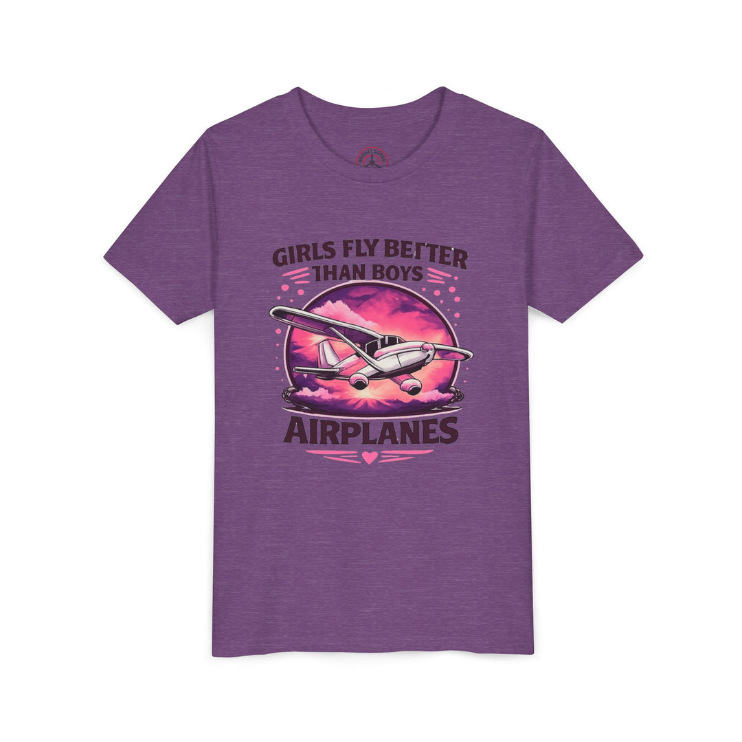 Girls Fly Better Than Boys Youth T-Shirt