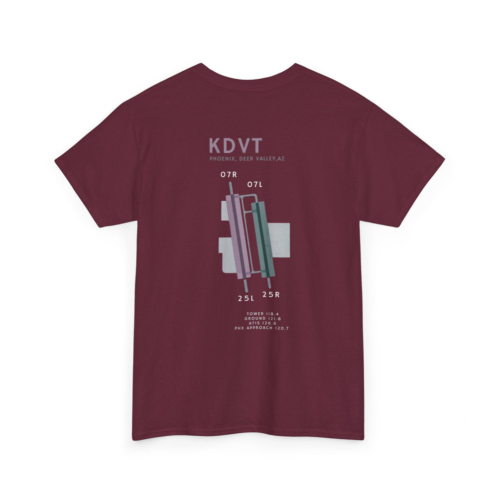 Deer Valley Airport Aviation Graphic T-Shirt – KDVT Airfield Diagram