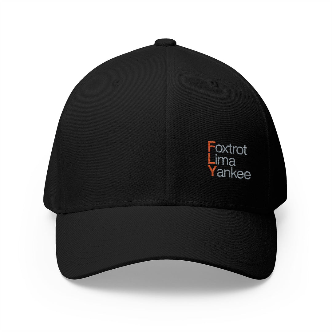 Foxtrot Lima Yankee Embroidered Cap — FLY Pilot/Travel Baseball Hat