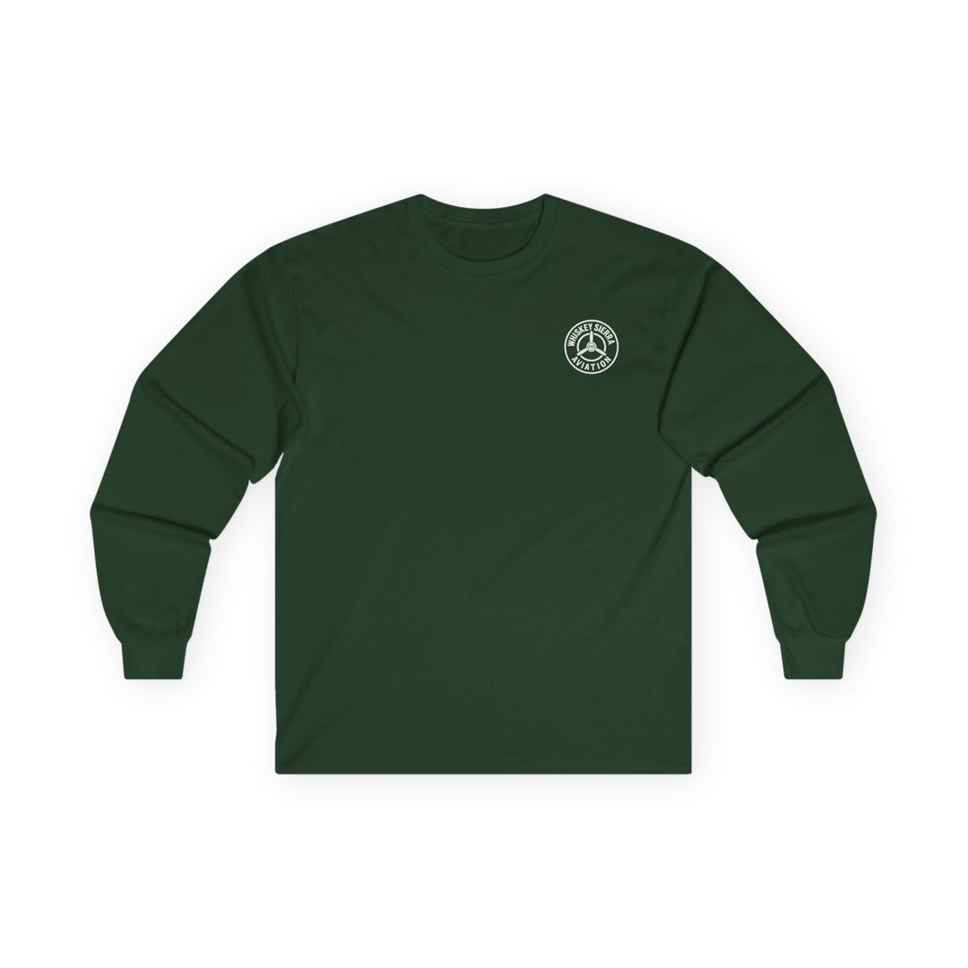 3 Green Down & Locked Aviation Long Sleeve T-Shirt – Pilot Gear Indicator