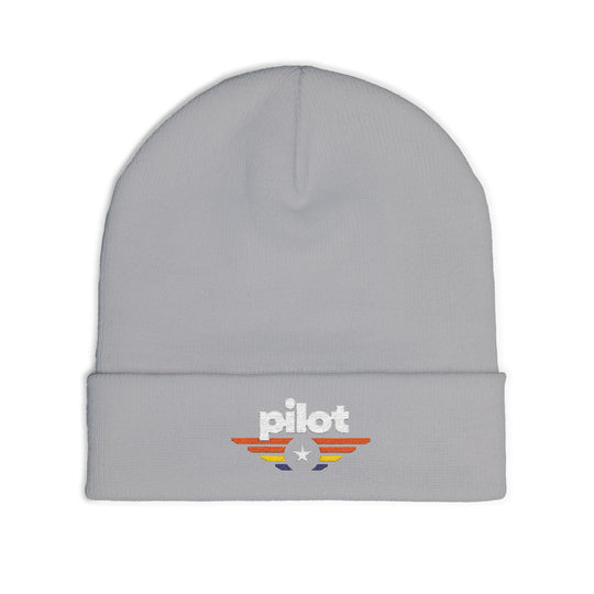 Pilot Embroidered Pilot Beanie - Vintage Wings Aviation Hat