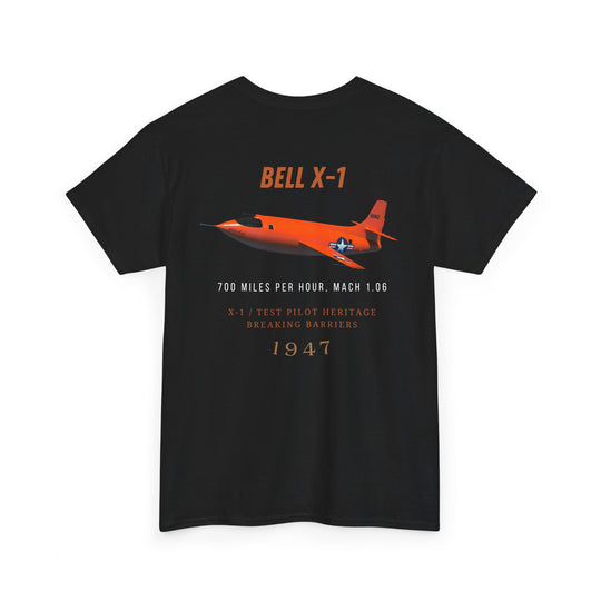 Bell X-1 Experimental Aircraft Aviation Graphic T-Shirt – Breaking the Sound Barrier