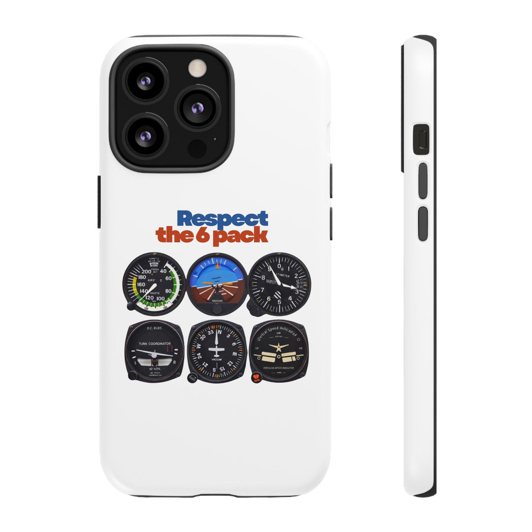 Respect Aviation Phone Case — Pilot Instrument Panel Design