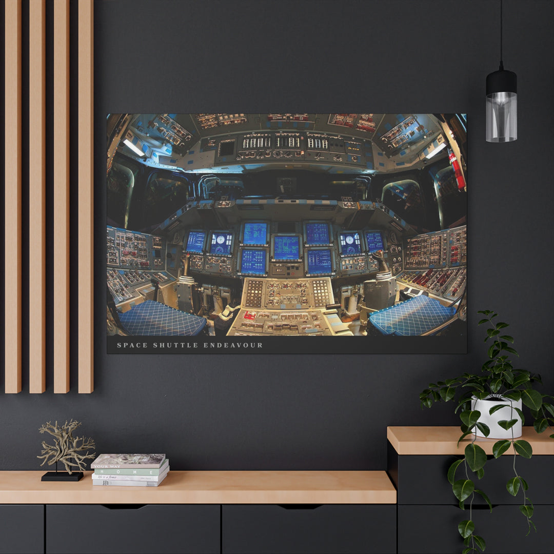 Space Shuttle Cockpit Canvas Print