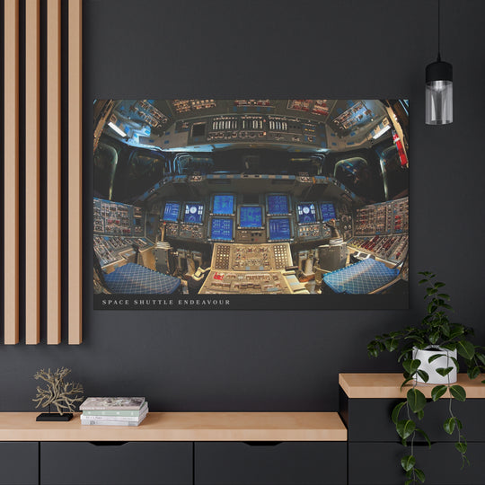 Space Shuttle Cockpit Canvas Print