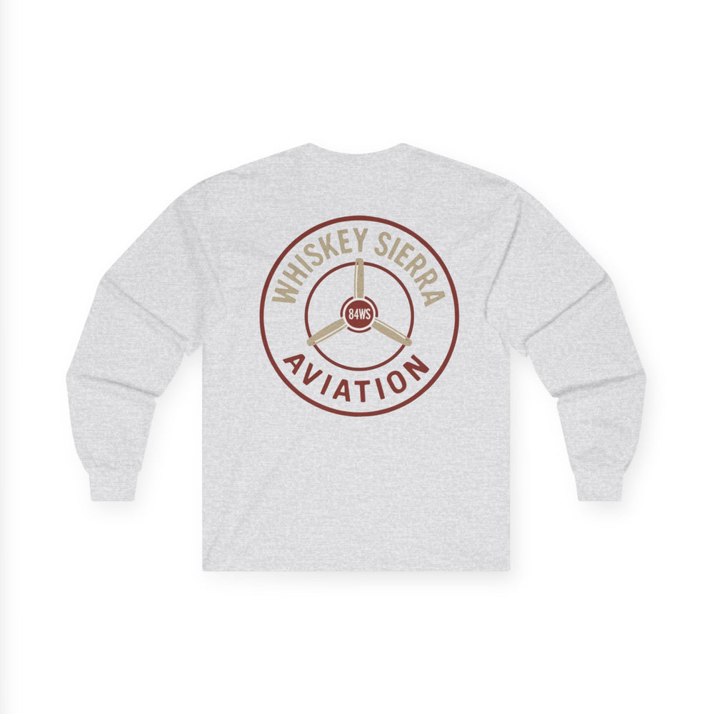 Whiskey Sierra Aviation Logo- Long Sleeve Tee
