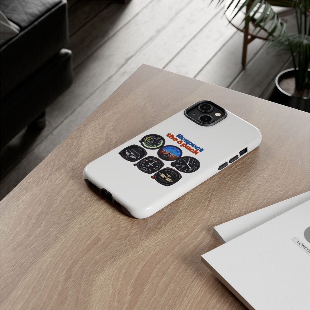 Respect Aviation Phone Case — Pilot Instrument Panel Design