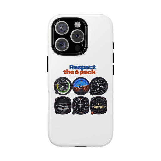 Respect Aviation Phone Case — Pilot Instrument Panel Design
