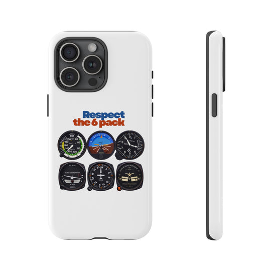 Respect Aviation Phone Case — Pilot Instrument Panel Design