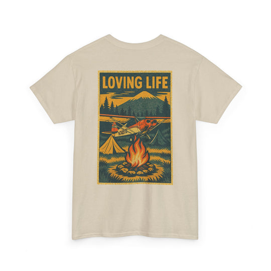 Loving Life Camping Aviation Graphic T-Shirt