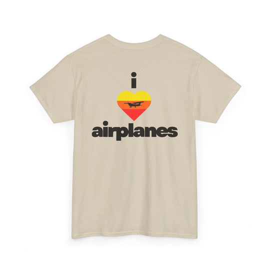 I Love Airplanes Aviation Graphic T-Shirt