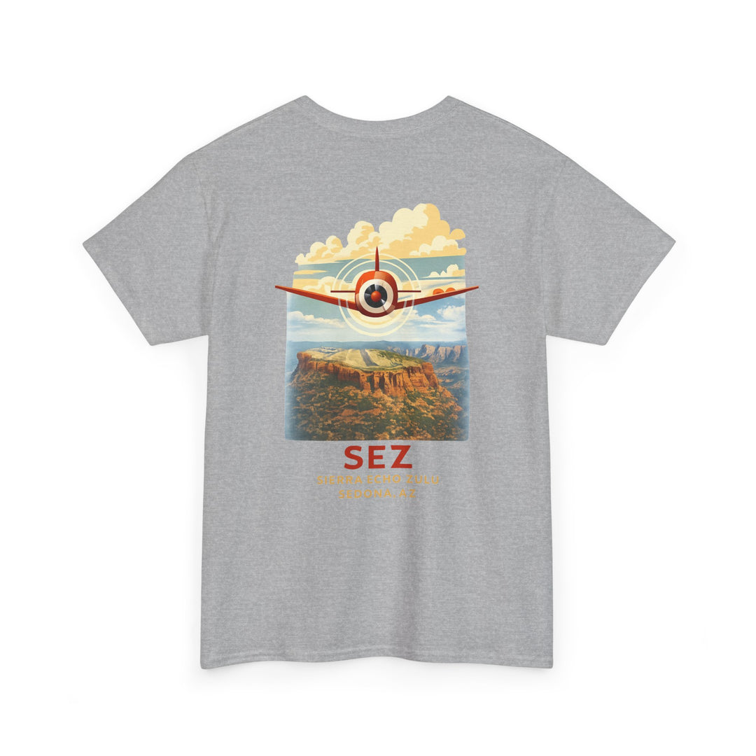 Sedona SEZ Vintage Aviation Graphic T-Shirt
