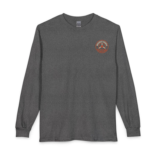 FLY Phonetic Alphabet Long Sleeve Tee — Minimal Aviation Crew Shirt