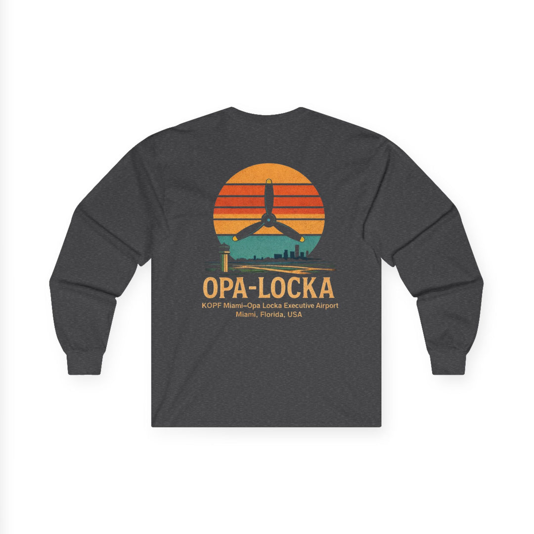 Opa-Locka Sunset Aviation Long Sleeve Tee – KOPF Miami Executive Airport