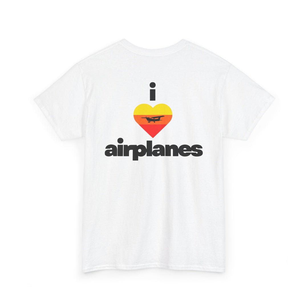 I Love Airplanes Aviation Graphic T-Shirt