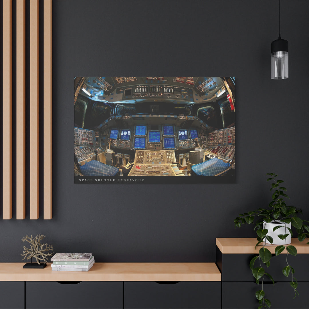 Space Shuttle Cockpit Canvas Print