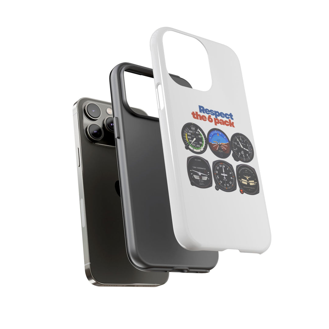Respect Aviation Phone Case — Pilot Instrument Panel Design