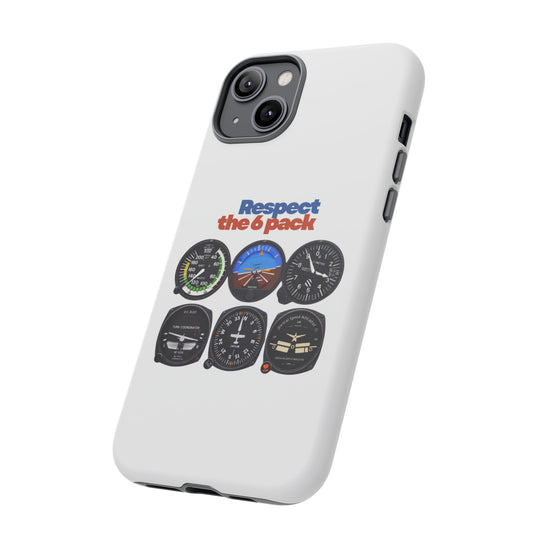 Respect Aviation Phone Case — Pilot Instrument Panel Design