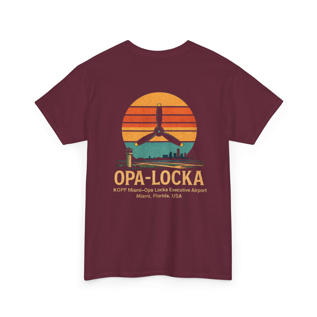 Opa-Locka Sunset Aviation Short Sleeve Tee – KOPF Miami Executive Airport