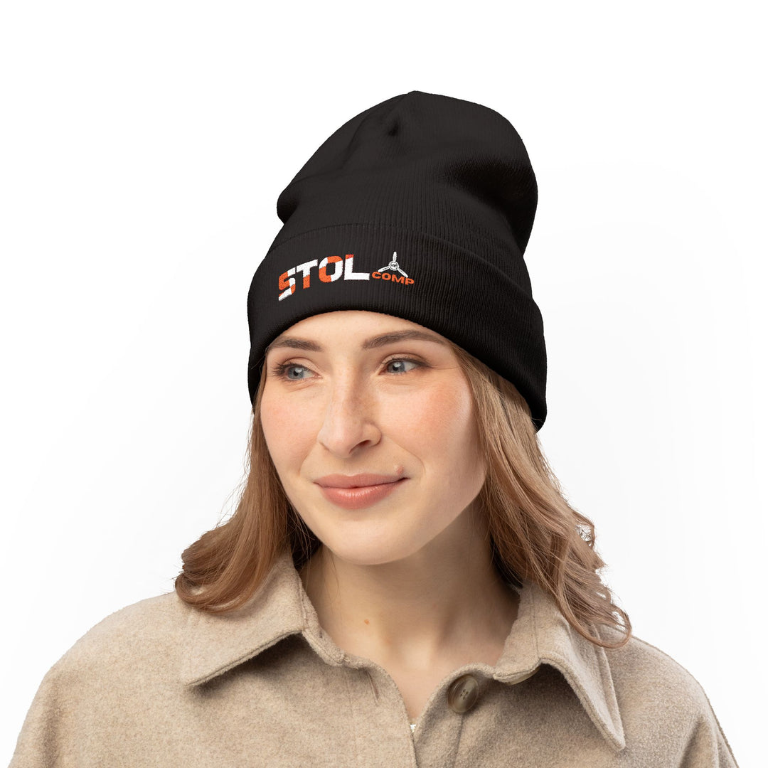STOL Propellor- Embroidered Knit Beanie