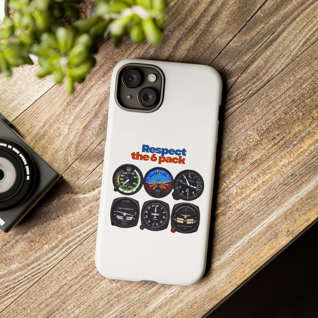 Respect Aviation Phone Case — Pilot Instrument Panel Design