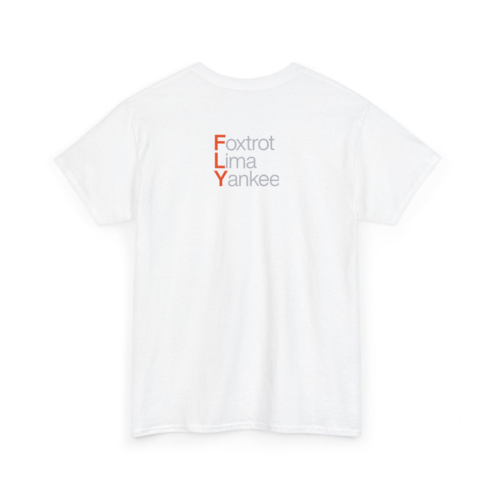 FLY Phonetic Tee — Foxtrot Lima Yankee Graphic T-Shirt