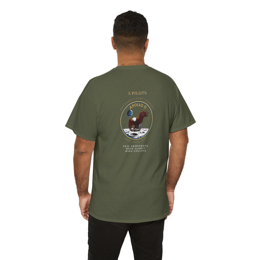 Apollo 11 Moon Mission Aviation Graphic T-Shirt – July 20, 1969