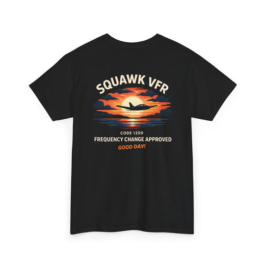 Squawk VFR Aviation Graphic T-Shirt – Code 1200