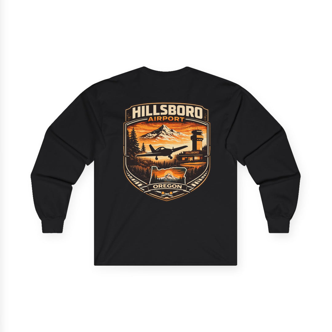 Hillsboro Airport Aviation Long Sleeve T-Shirt – Oregon