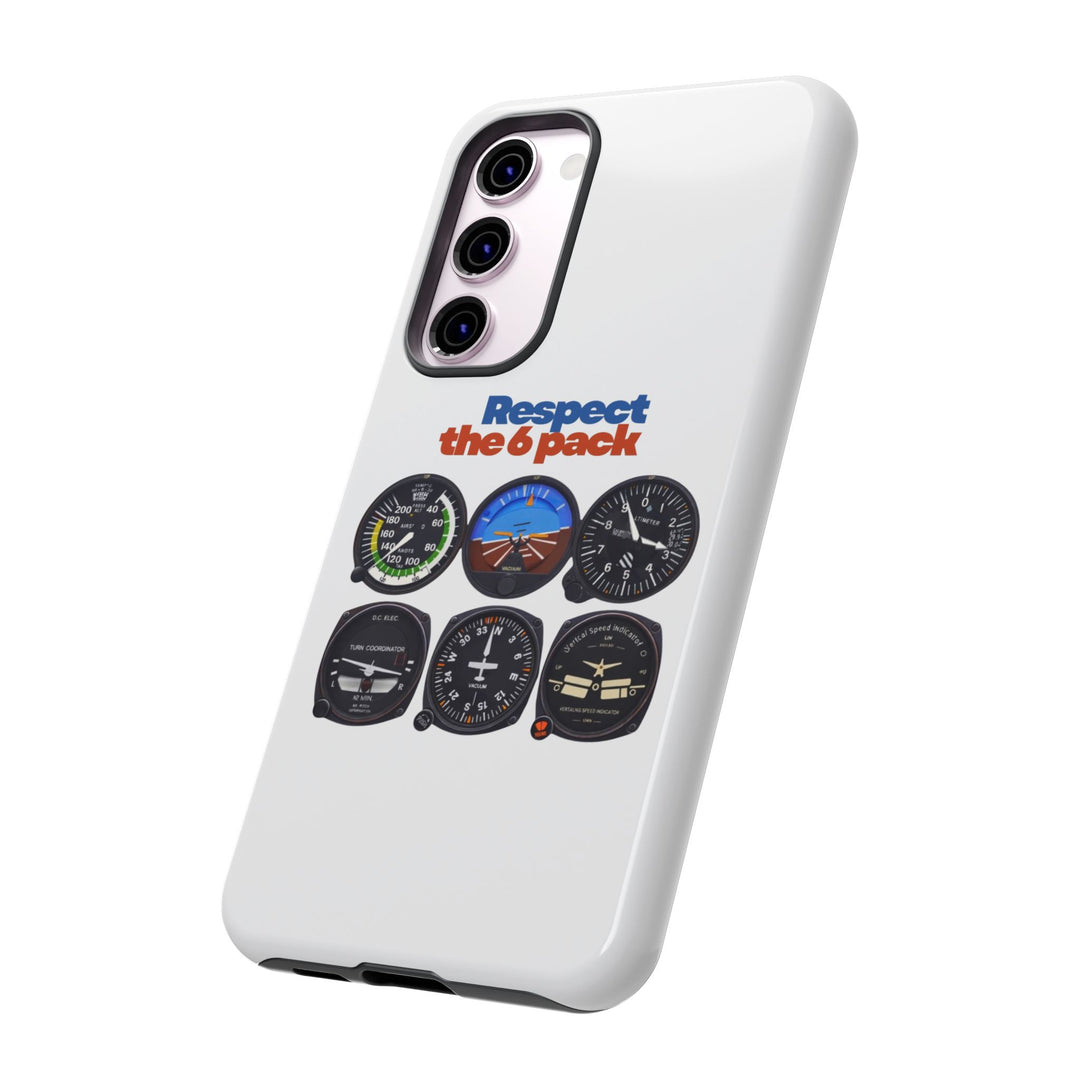 Respect Aviation Phone Case — Pilot Instrument Panel Design