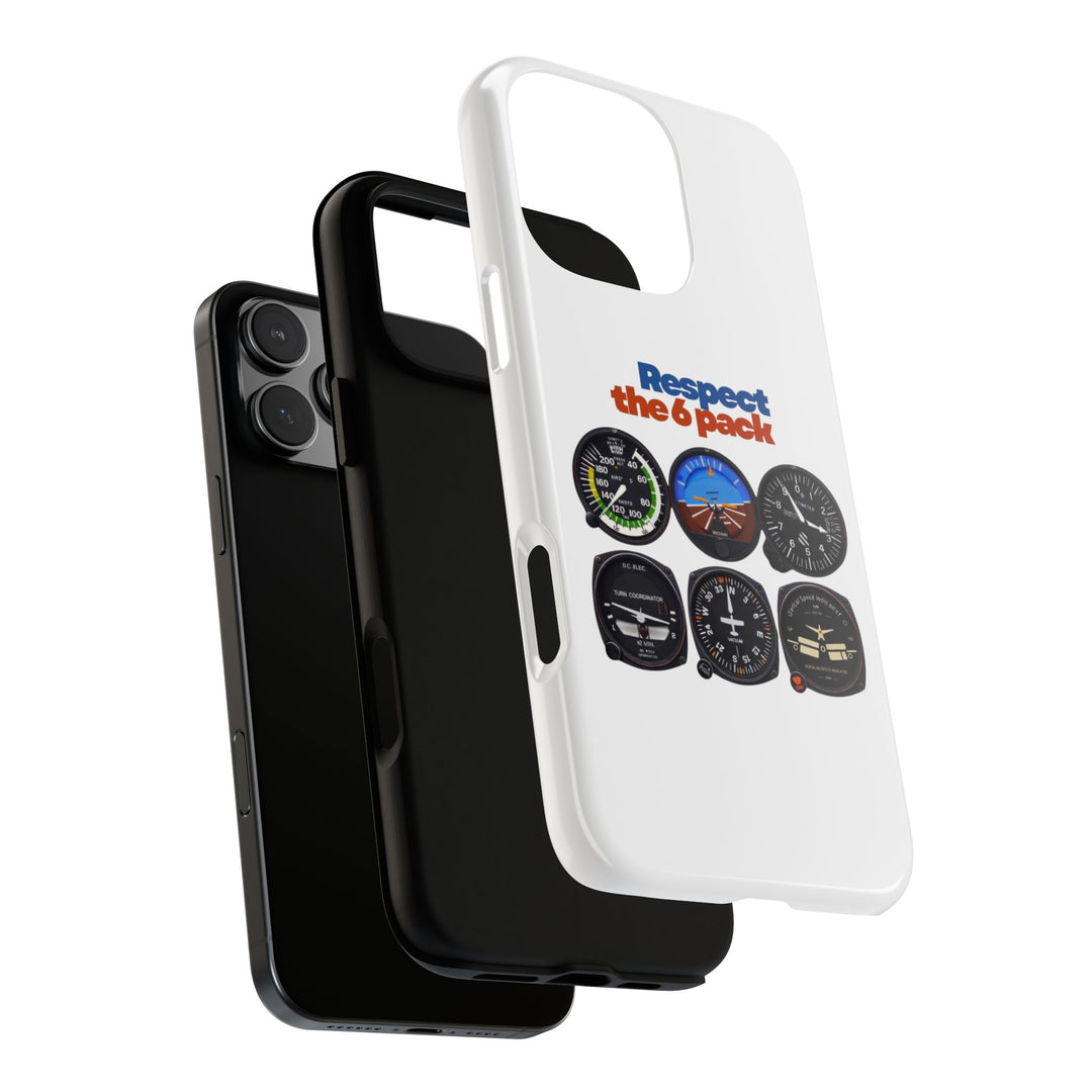 Respect Aviation Phone Case — Pilot Instrument Panel Design