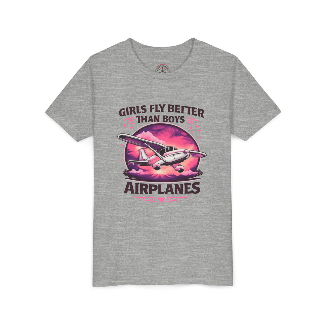 Girls Fly Better Than Boys Youth T-Shirt