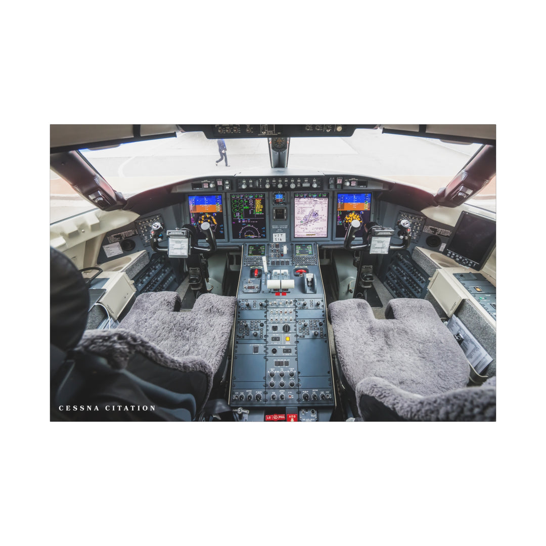 Cessna Citation Cockpit – Aviation Canvas Wall Art | Pilot & Airport Artwork