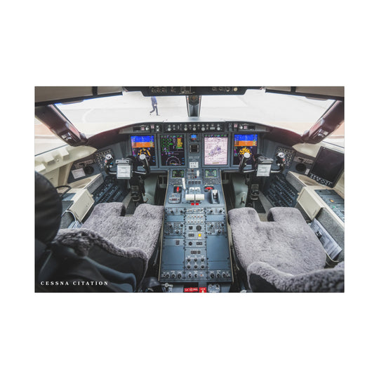 Cessna Citation Cockpit – Aviation Canvas Wall Art | Pilot & Airport Artwork