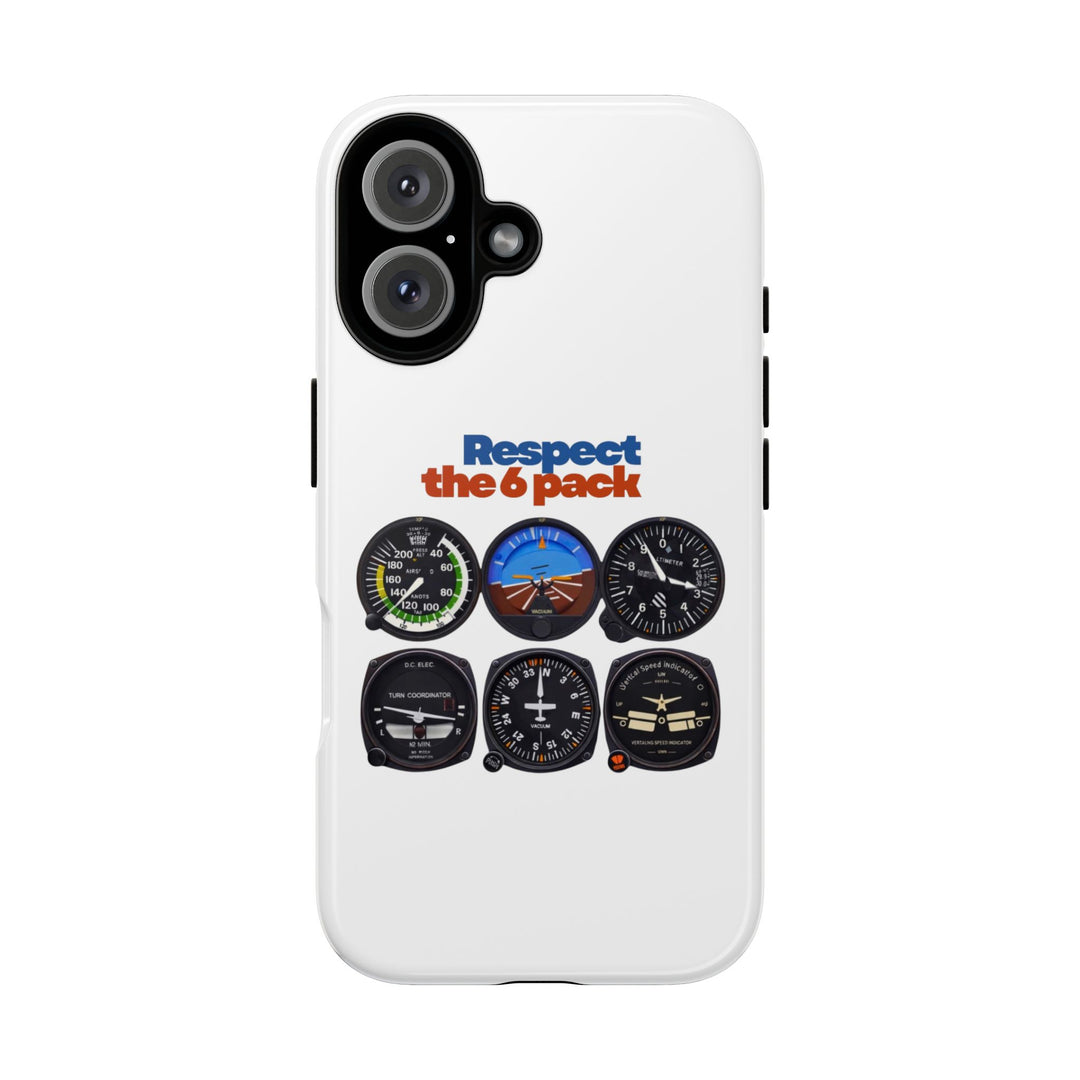 Respect Aviation Phone Case — Pilot Instrument Panel Design