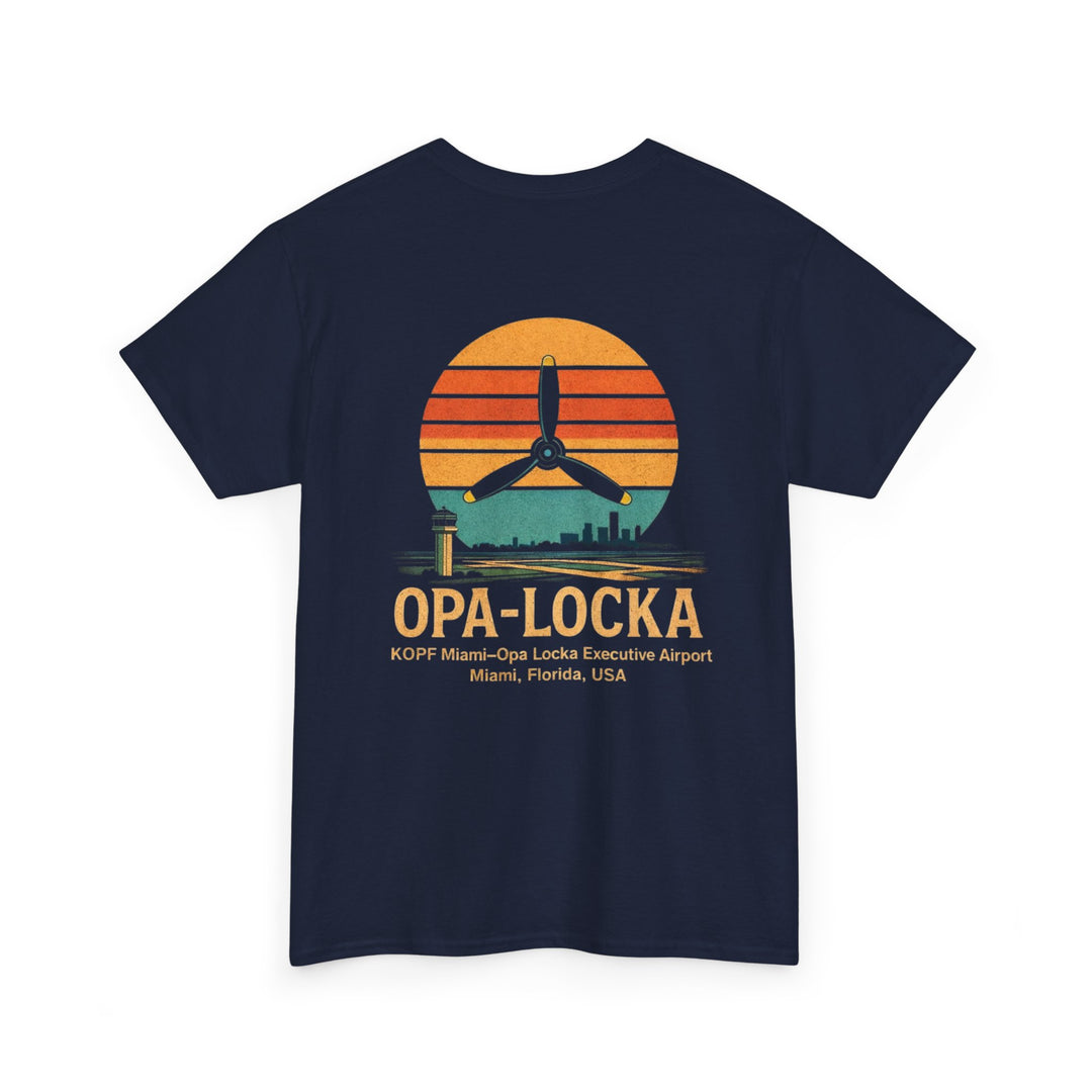 Opa-Locka Sunset Aviation Short Sleeve Tee – KOPF Miami Executive Airport