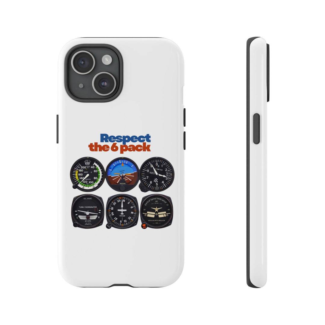 Respect Aviation Phone Case — Pilot Instrument Panel Design