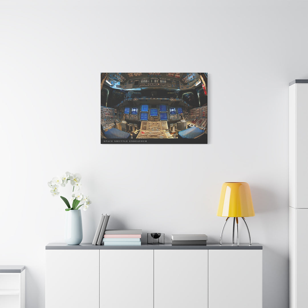 Space Shuttle Cockpit Canvas Print