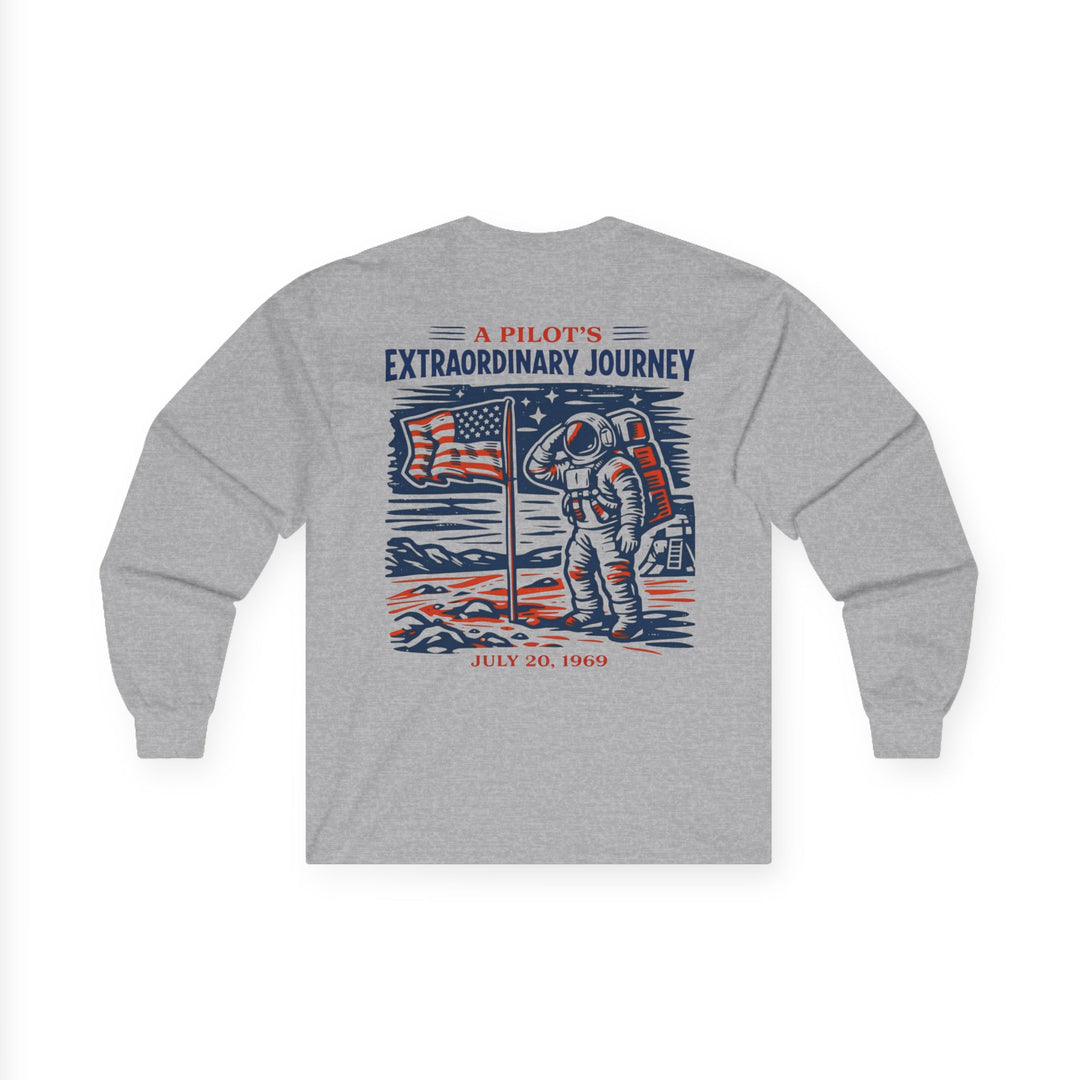 Apollo Moon Landing Aviation Long Sleeve T-Shirt – July 20, 1969