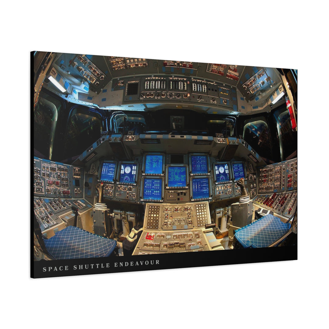 Space Shuttle Cockpit Canvas Print