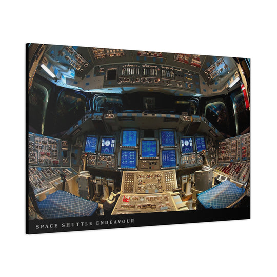 Space Shuttle Cockpit Canvas Print