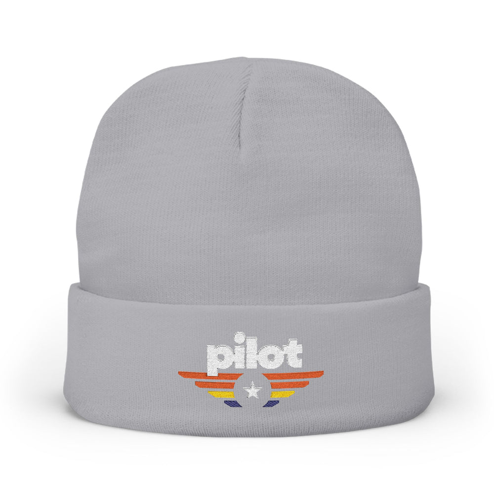 Pilot Embroidered Pilot Beanie - Vintage Wings Aviation Hat