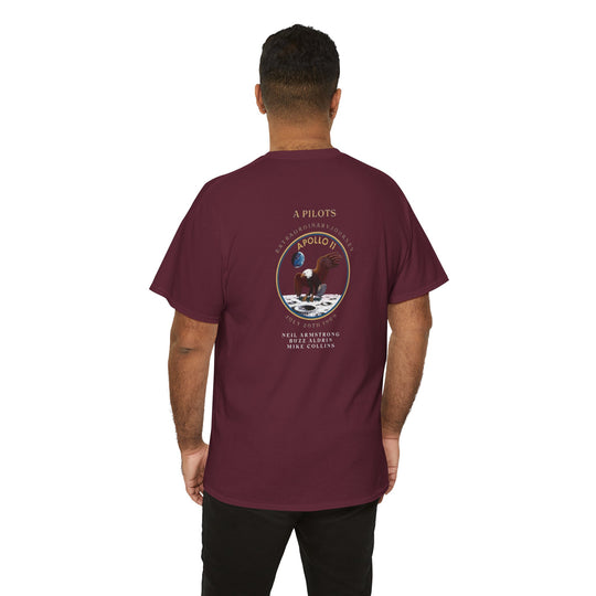 Apollo 11 Moon Mission Aviation Graphic T-Shirt – July 20, 1969