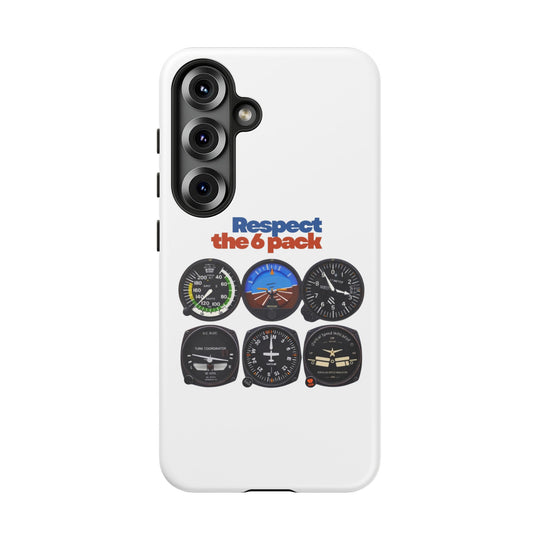 Respect Aviation Phone Case — Pilot Instrument Panel Design