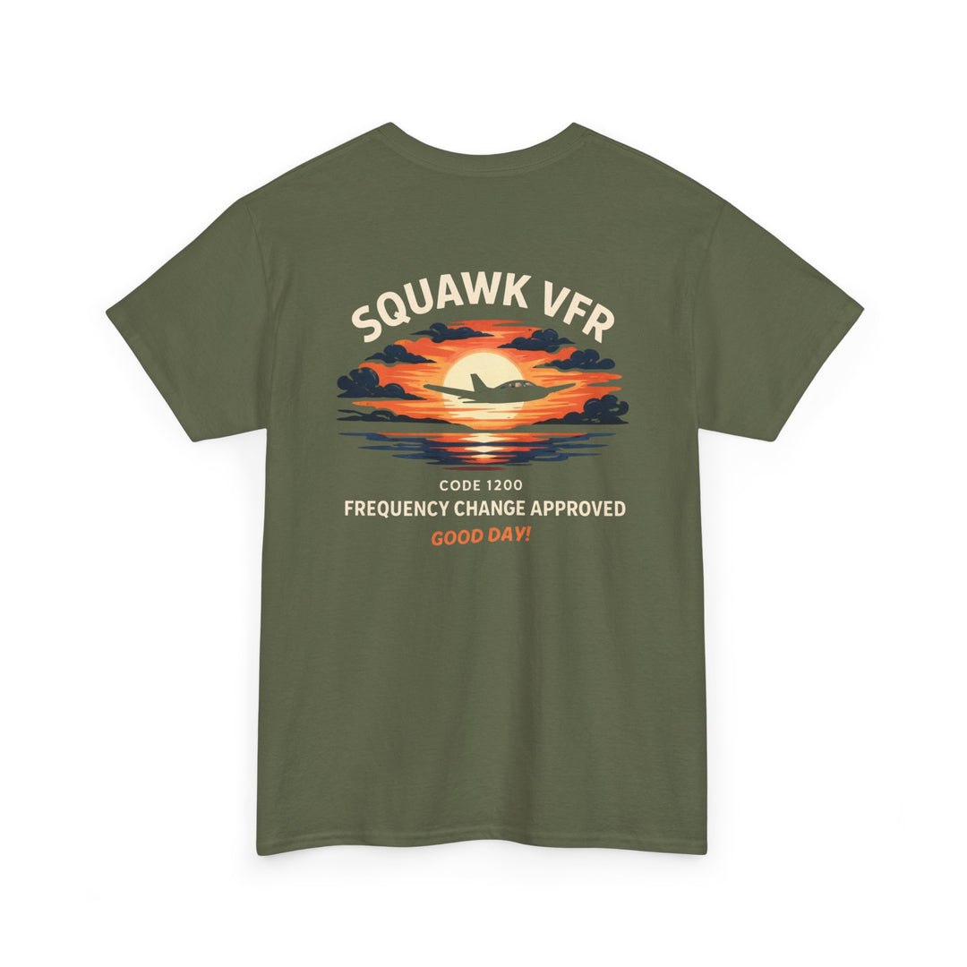 Squawk VFR Aviation Graphic T-Shirt – Code 1200