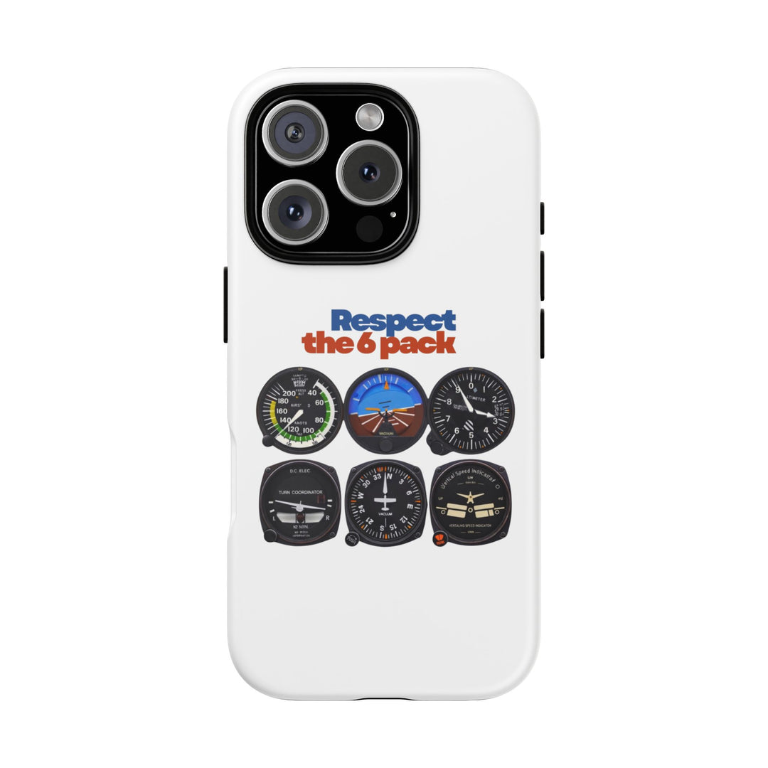Respect Aviation Phone Case — Pilot Instrument Panel Design