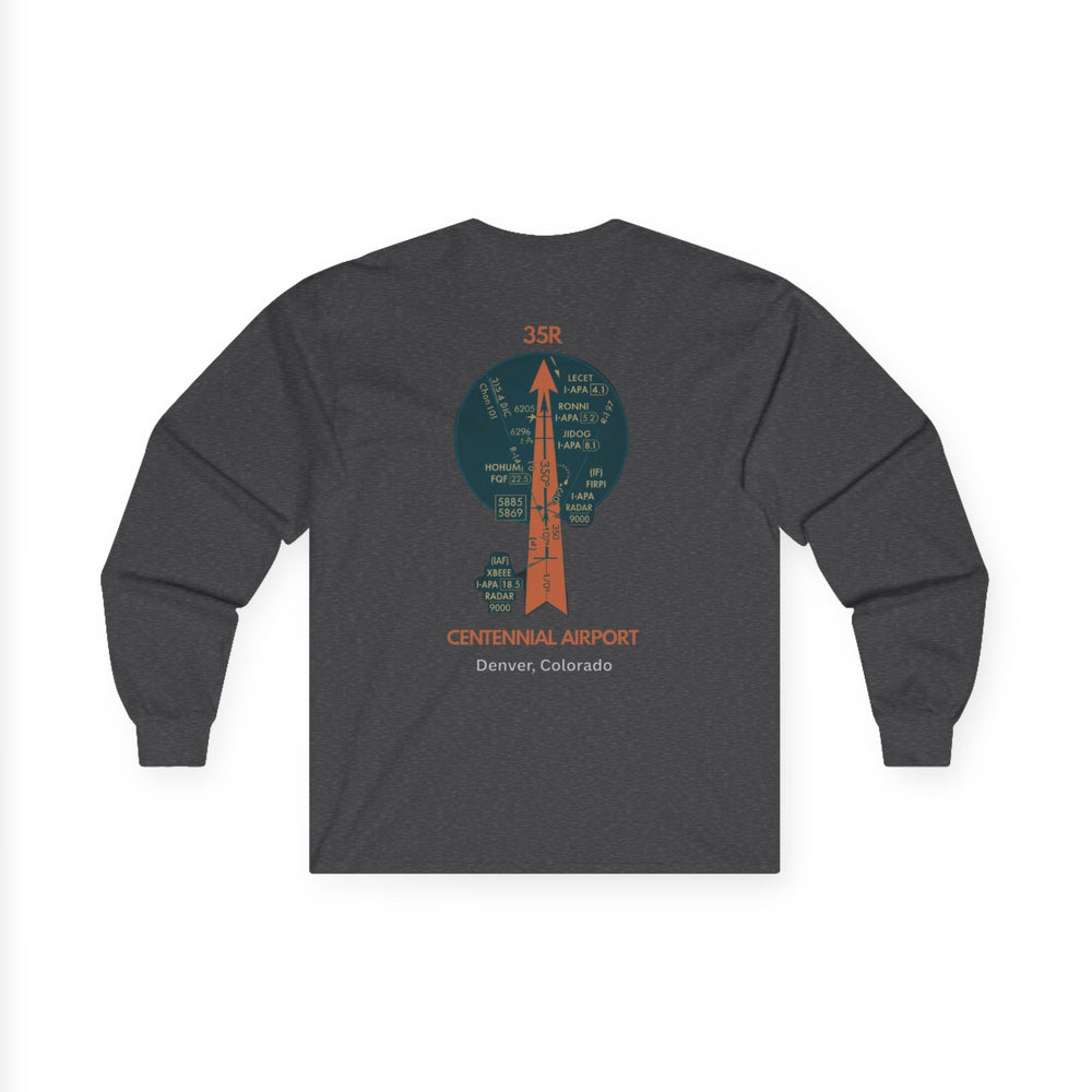 Centennial Airport Aviation Long Sleeve T-Shirt – Airfield Diagram